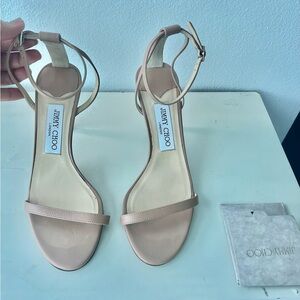 Jimmy Choo Minny  85 Sandals * Ballet Pink